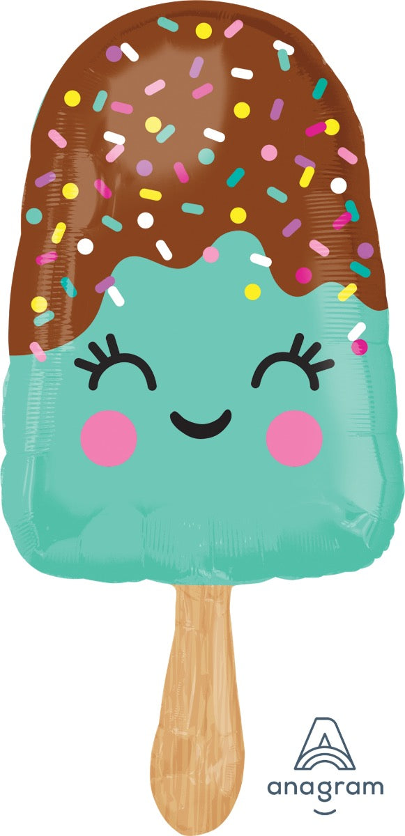 Happy Ice Cream Supershape Foil Balloon 35"