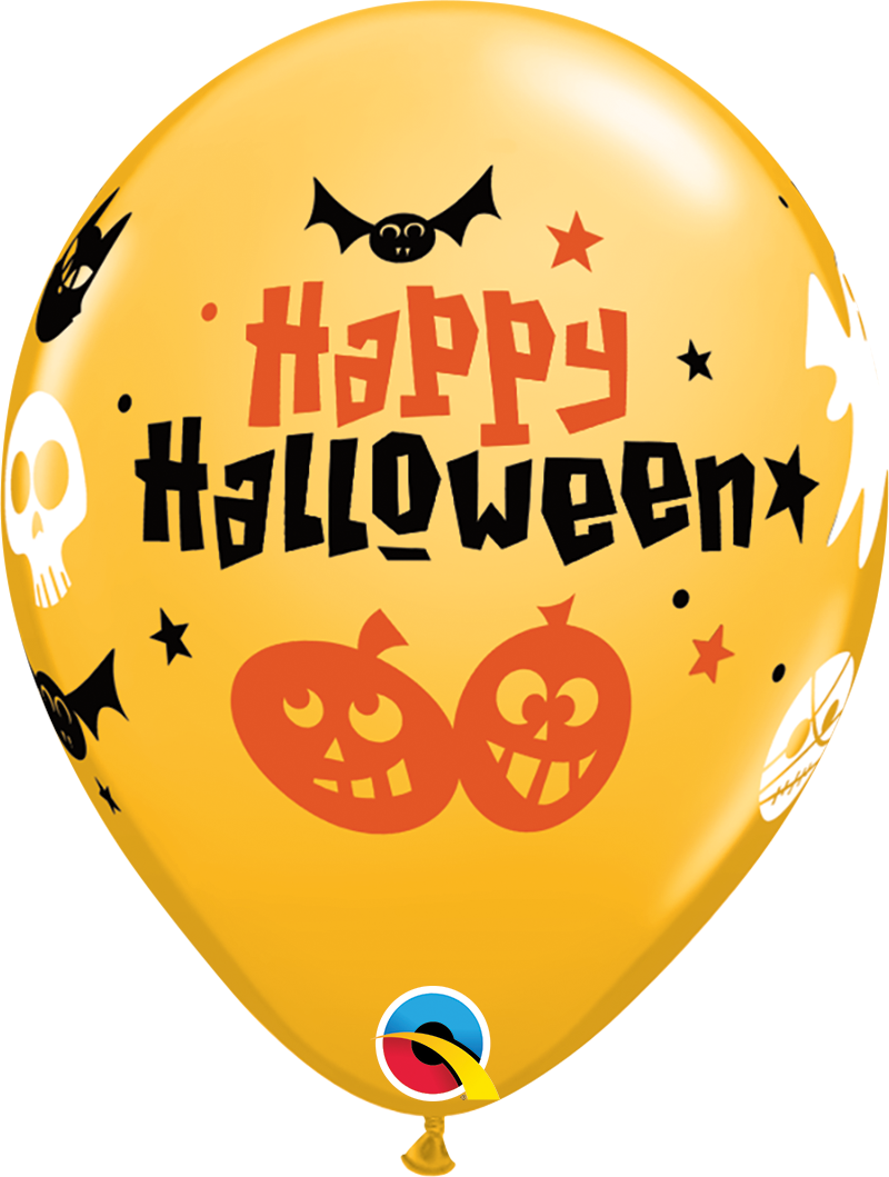 Happy Halloween Fun Icons Balloons Latex 11"