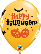 بالونات اللاتكس المبهجة من Happy Halloween مقاس 11 بوصة