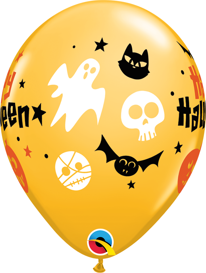 Happy Halloween Fun Icons Balloons Latex 11"