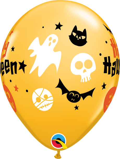 Happy Halloween Fun Icons Balloons Latex 11"