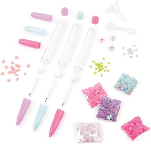 Floaty Pens Kit - Create 3 Sparkly, Customizable Pens with Glitter & Charms
