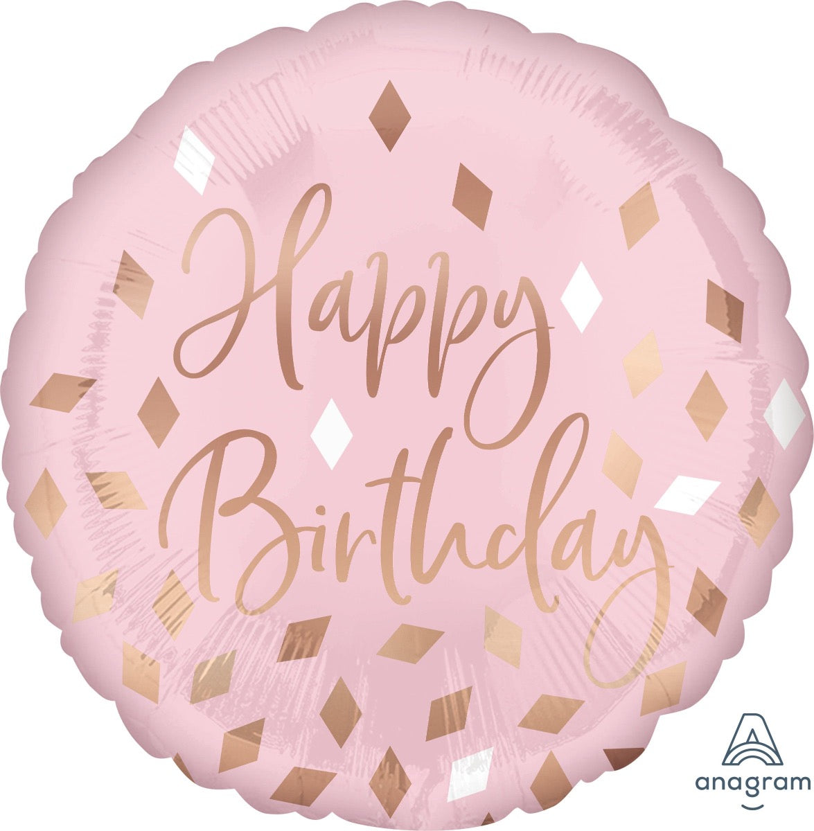 Blush Birthday Foil Balloon 18"