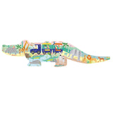 20 Pieces Crocodile Shaped Jigsaw with Shaped Box