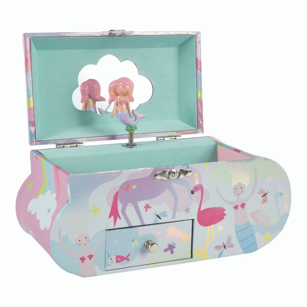 Musical  Jewellery Box Cloud Shape - Fantasy