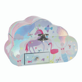 Musical  Jewellery Box Cloud Shape - Fantasy