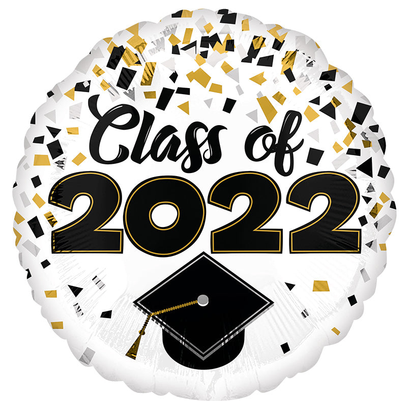 18" Class of 2022 Confetti Foil Balloon