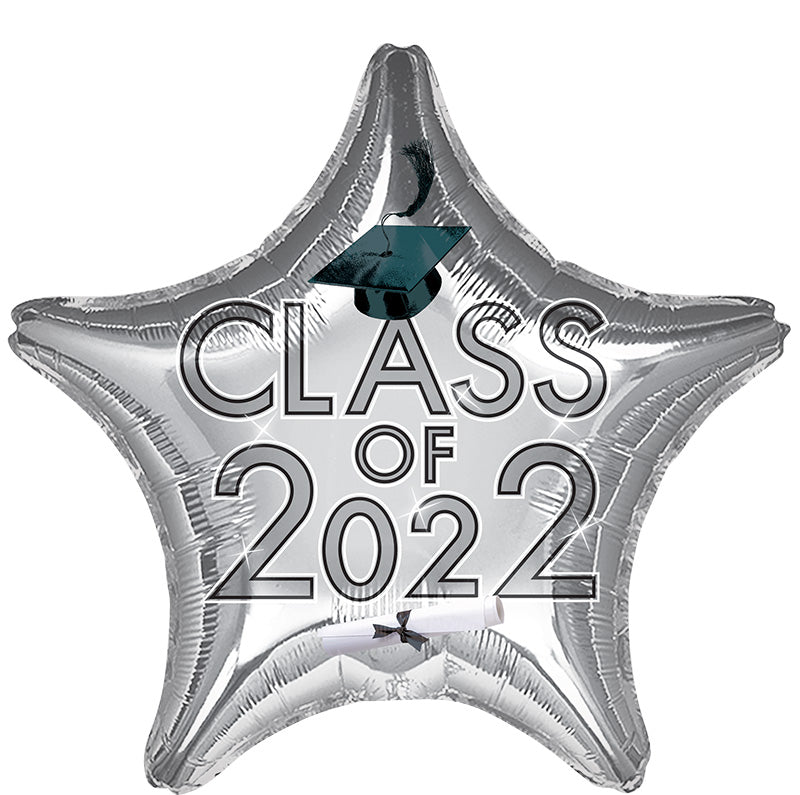 18" Class of 2022 - Silver Foil Balloon