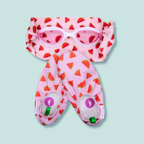 Pack - Goggles & Water Shoes Watermelon