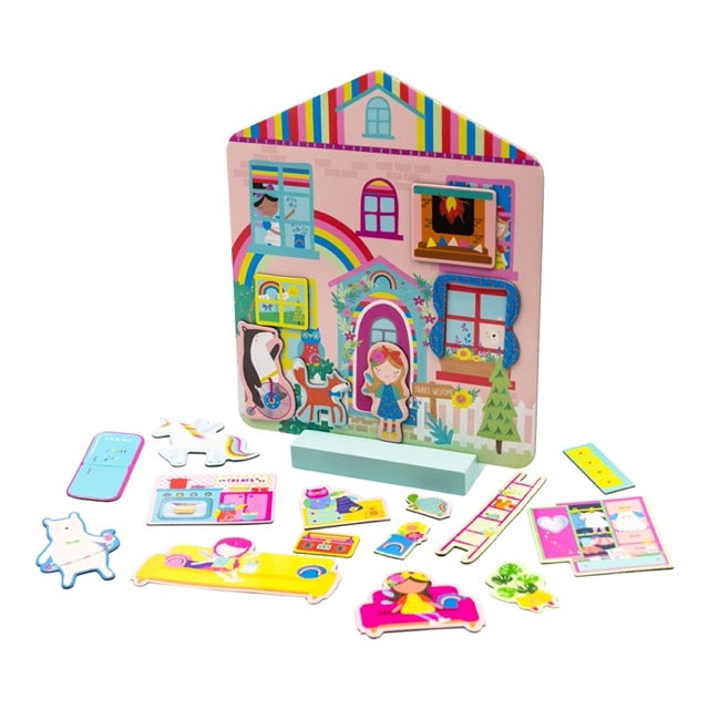 Rainbow Fairy House Magnetic Dress Up