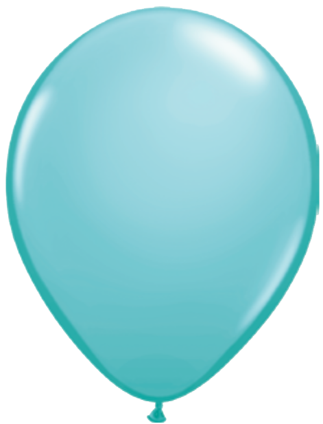 Balloon Caribbean Blue 11"