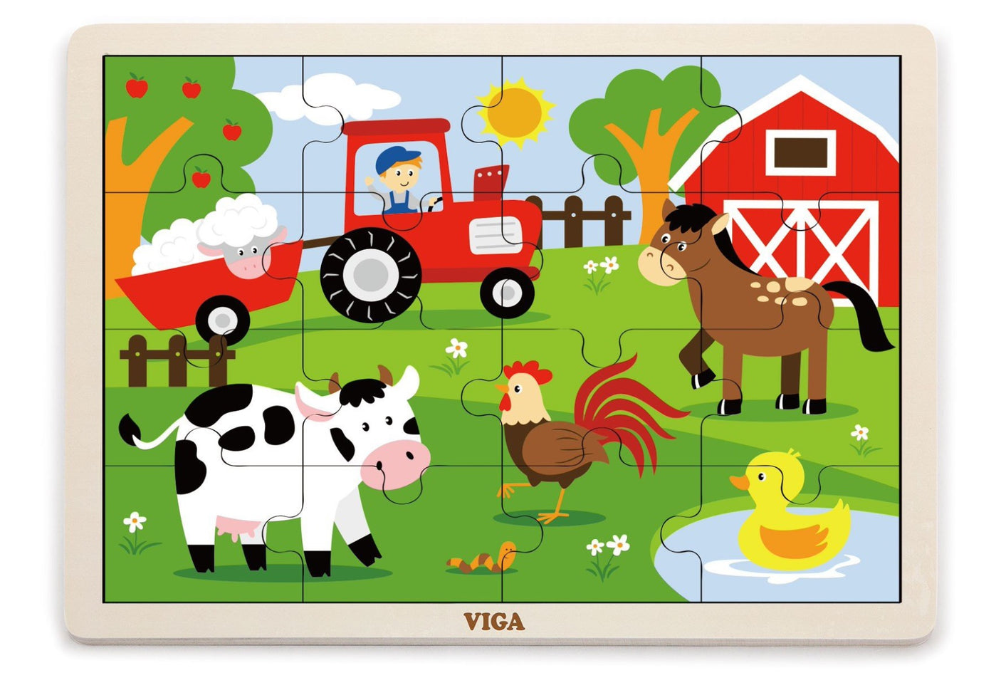 Puzzle 16 Pieces - Farm Animals