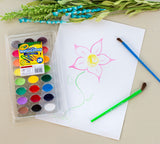 Washable Watercolors with Brush set of 24