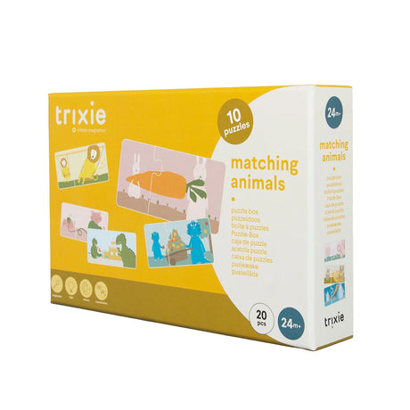 Puzzle box - Matching animals - 10 duo puzzles