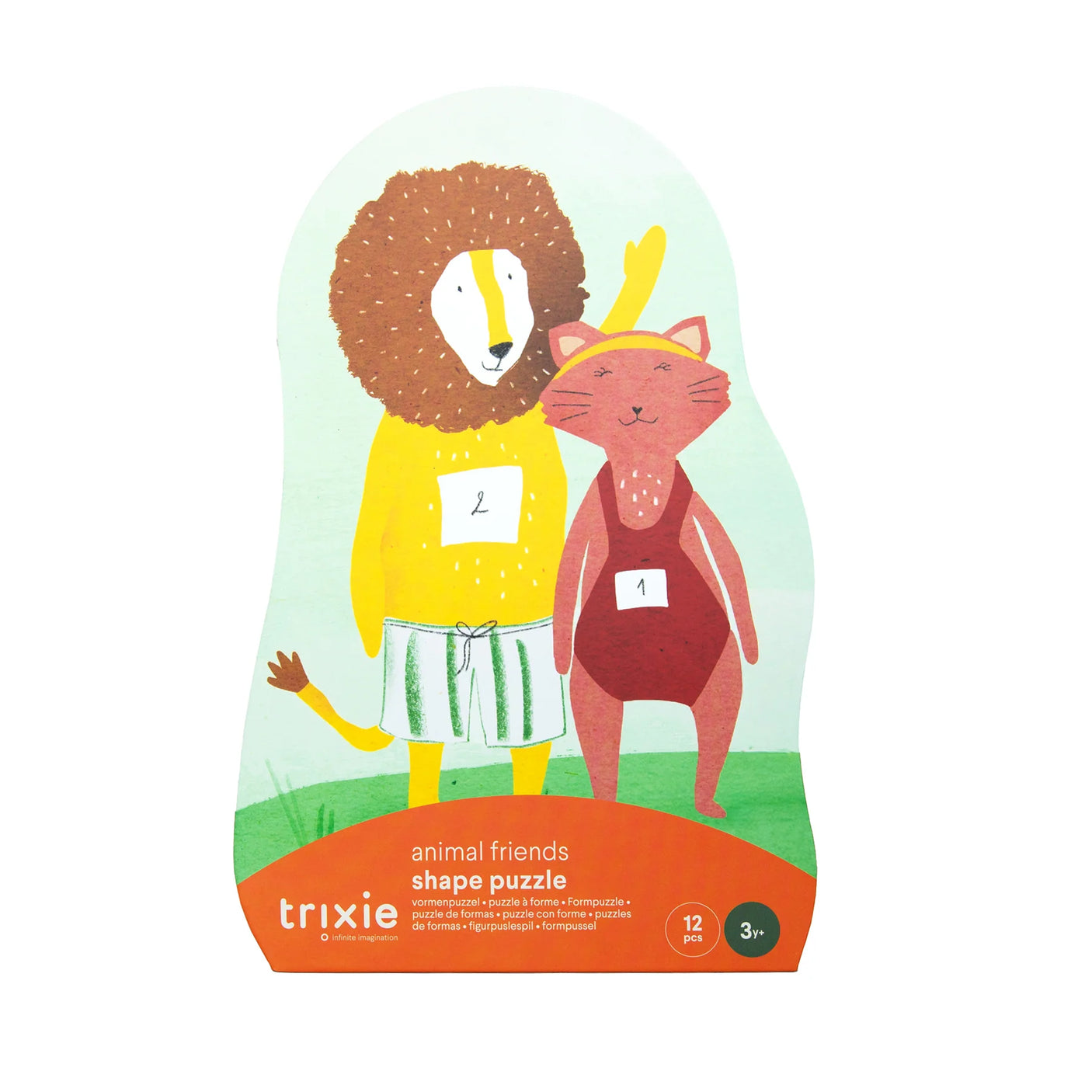 Shape puzzle - Animal friends - 12 pcs