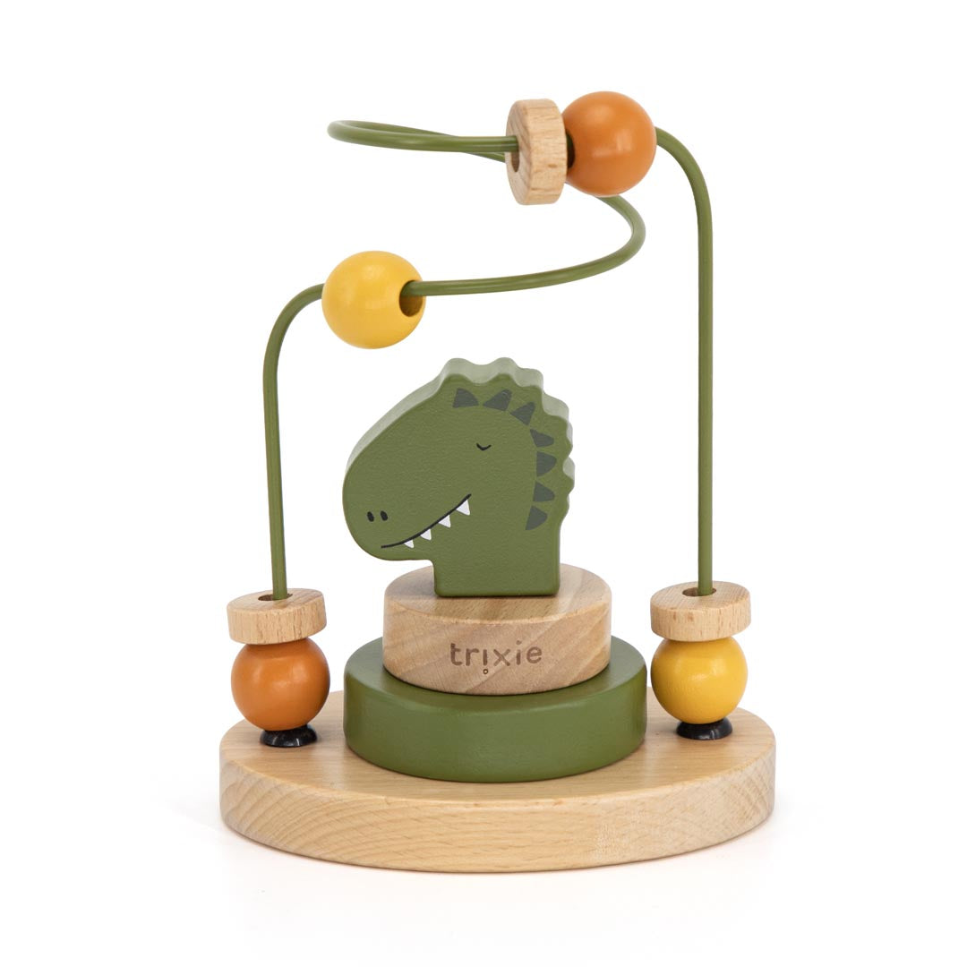 Wooden beads maze - Mr. Dino