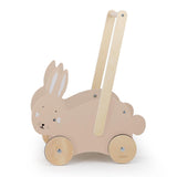 Wooden push along cart - Mrs. Rabbit