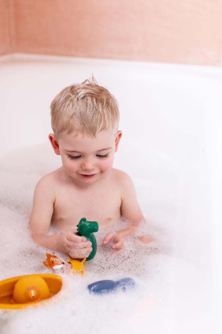 Bath toy squeezy animals - Mrs. Elephant & Mr Crocodile