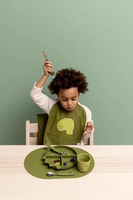 Silicone cutlery set 3-pack - Mr. Dino