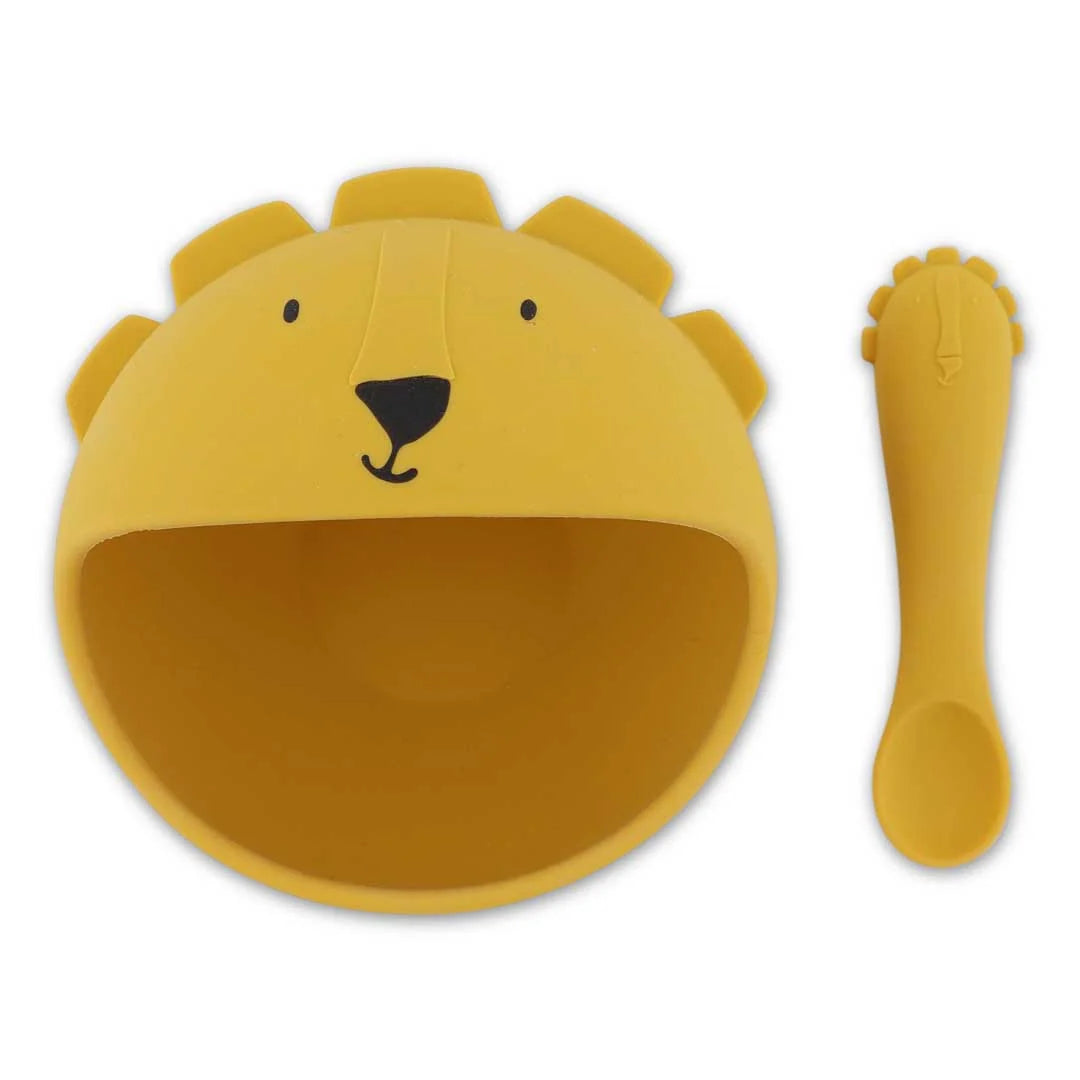 Silicone First Baby Meal Set - Mr. Lion