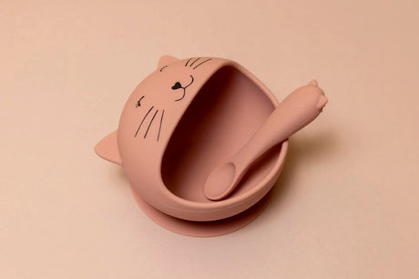 Baby Silicone first meal set - Mrs. Cat