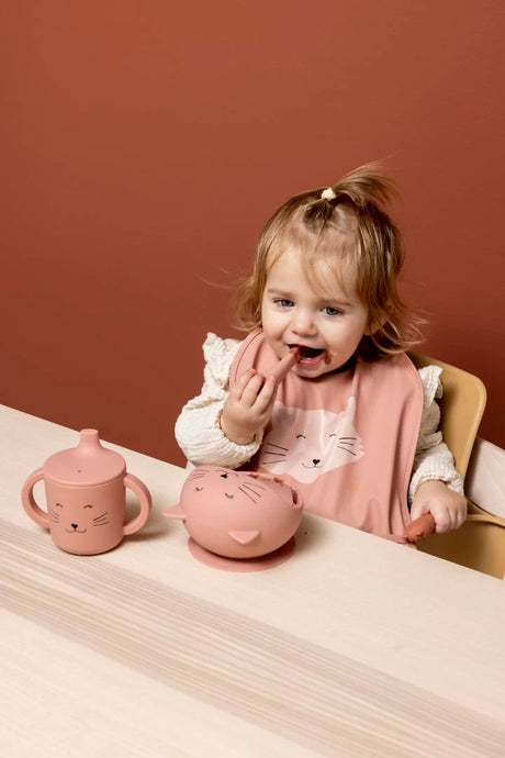 Baby Silicone first meal set - Mrs. Cat