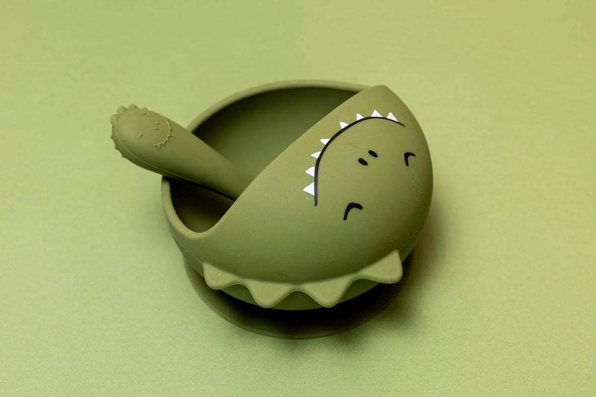 Baby Silicone first meal set - Mr. Dino