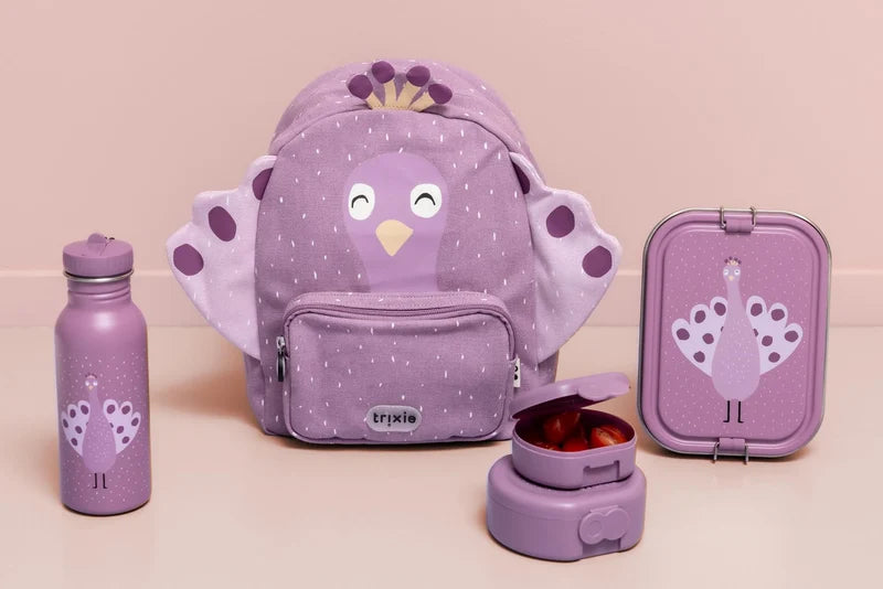 Snack box with clip - 2pcs - Mrs. Peacock