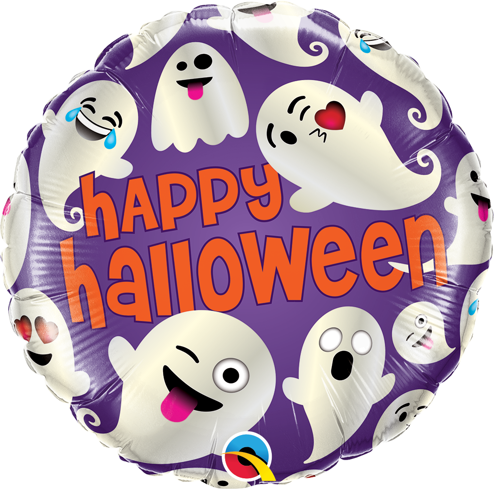 Halloween Emoticon Ghosts 18"