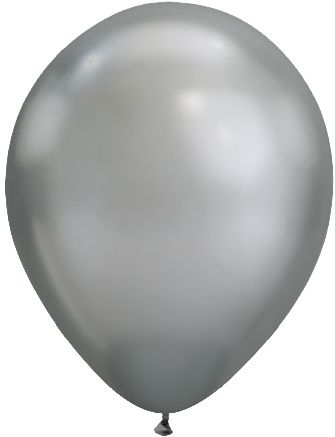 Balloon Chrome Silver 11"