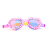 Love Ya Pink Heart Shaped Swim Goggles