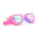 Love Ya Pink Heart Shaped Swim Goggles