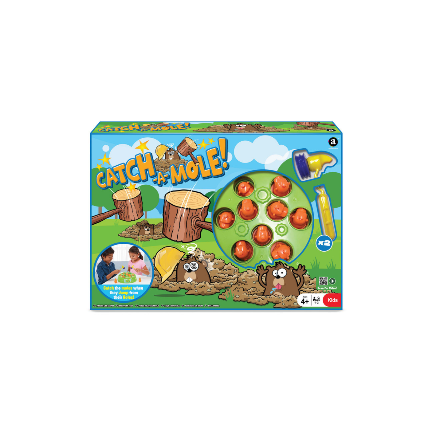 لعبة كاتش أ مول! من أمباسادور جيمز – لعبة بأسلوب واك-أ-مول ممتعة للأطفال بعمر 3 سنوات فأكثر