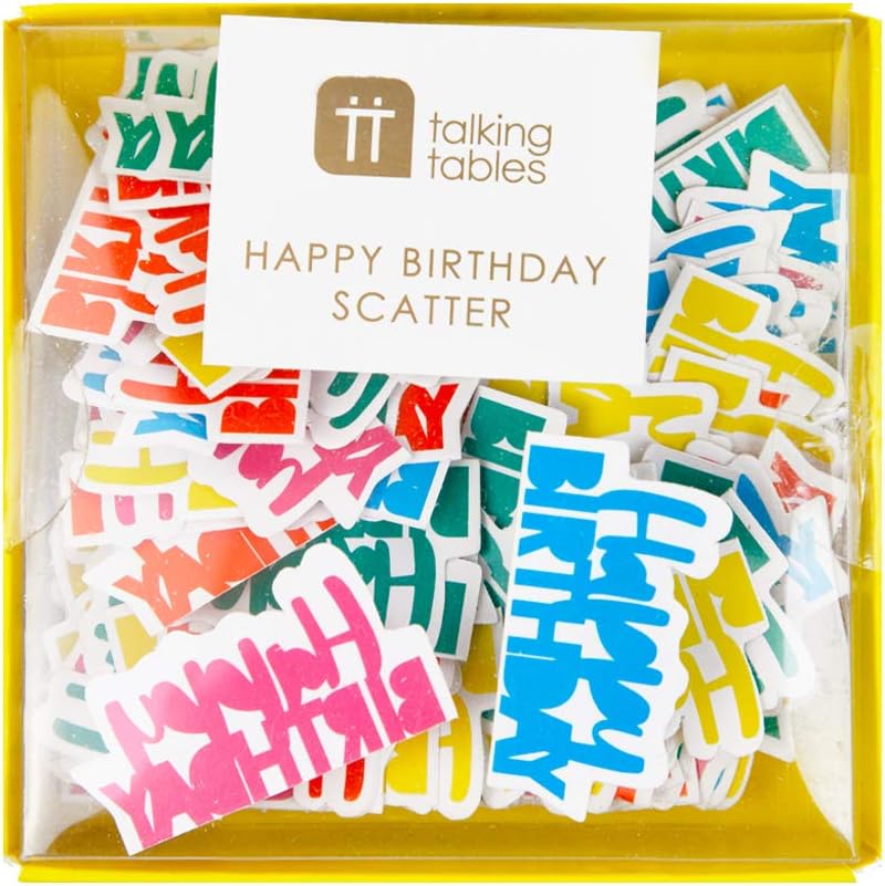 Rainbow Happy Birthday Paper Scatter