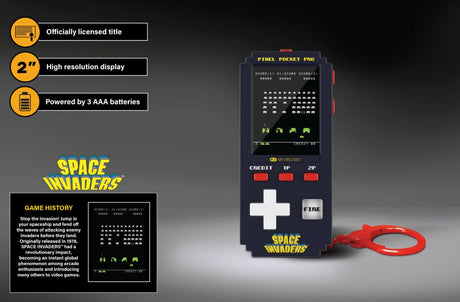 My Arcade Space Invaders Pixel Pocket Pro - Portable Keychain
