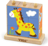 Stacking Cube Puzzle - Wild Animals