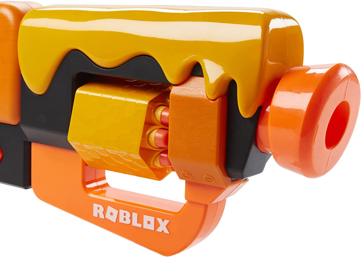 NERF Roblox Adopt Me!: Bees! Lever Action Dart Blaster, Rotating 8-Dart Drum, 8 Elite Darts