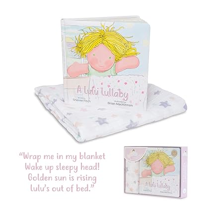 Cotton Swaddle & Book GIFT SET - Lulu Lullaby