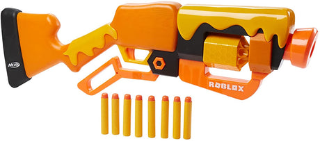 NERF Roblox Adopt Me!: Bees! Lever Action Dart Blaster, Rotating 8-Dart Drum, 8 Elite Darts