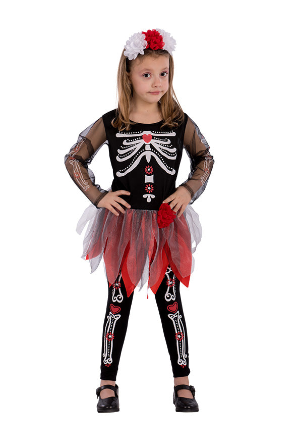 Skeleton Costume for Girls