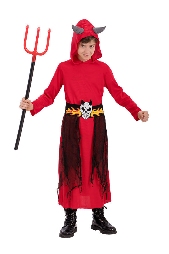 Red Devil Set With Hood And Belt 6 To 11