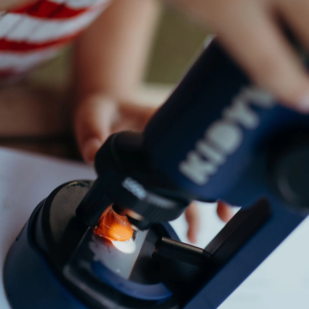 KIDYMICROSCOPE Portable Microscope Blue