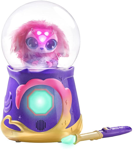 Magic Mixies Magical Misting Crystal Ball with Interactive 8 inch Pink Plush Toy and 80+ Sounds and Reactions