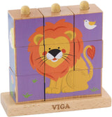 Stacking Cube Puzzle - Wild Animals