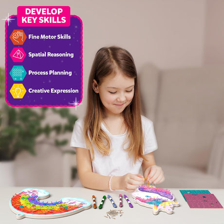 String Art Activity - Unicorn Magic Mess-Free Art