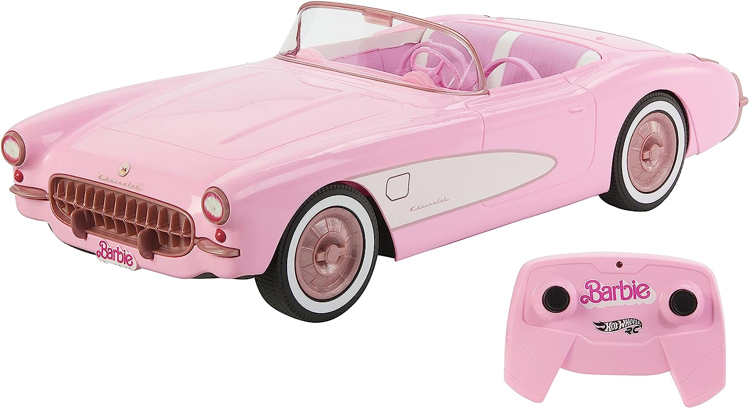 Barbie Corvette Battery Operated Remote Control Toy Car from Barbie The Movie KookiWannaBe