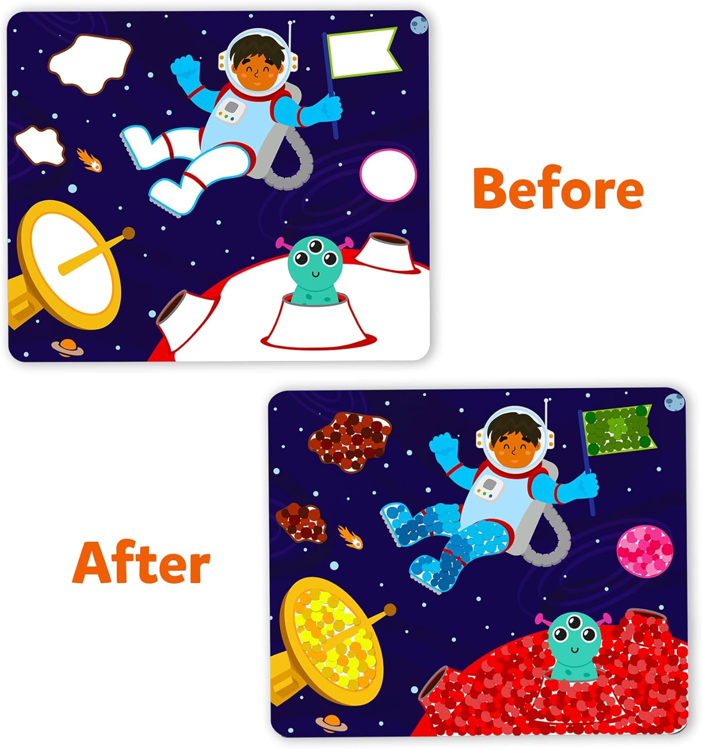 Dot It Sticker Art - Space