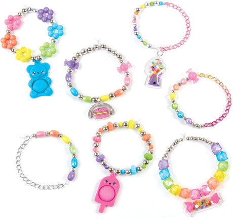 Pop! Shake! Twist! DIY Bracelet Kit - Make 7 Scensory Charm Bracelets, 171pcs