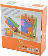 Stacking Cube Puzzle - Wild Animals