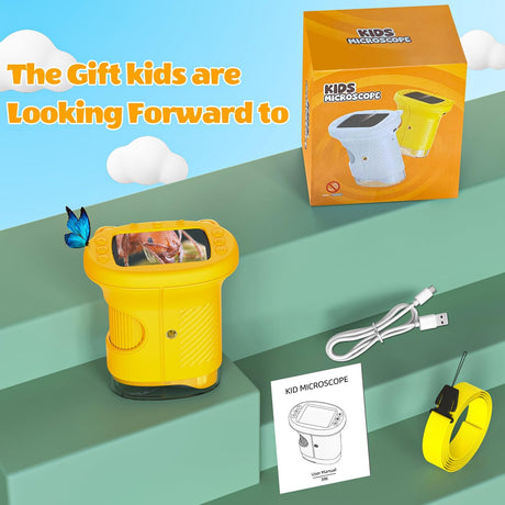 1000X Portable Mini Pocket Microscope with 2.4″ IPS Screen